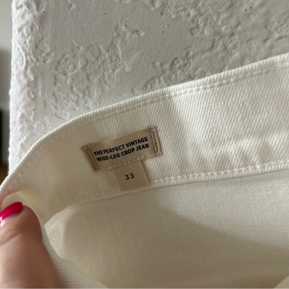NWT Madewell The Perfect Vintage Wide-Leg Jean Tile White Patch Pocket Edition - Picture 6 of 6